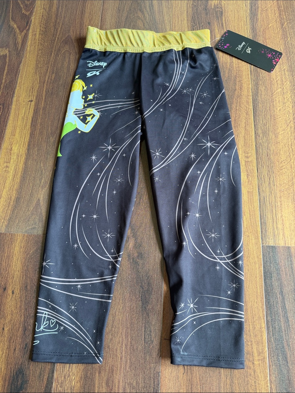 GK Disney Tinkerbell Capri Leggings Gymnastics Dance AXS Adult XS New